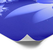 Blauer Blütenstand Poster (Ecke)