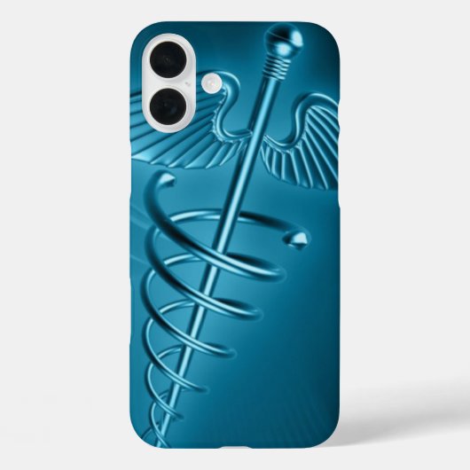 Blauer Blutgerinnsel Asclepius Case-Mate iPhone Hülle (Rückseite)