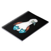 Blauer Bobby Niedlich Bird-Gartenteiler Notizblock (Linke Seite)