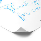 Blauer Bogen - Danke, dass du gekommen bist Poster (Ecke)