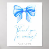 Blauer Bogen - Danke, dass du gekommen bist Poster (Vorne)