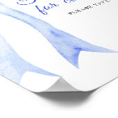 Blauer Bogen - Danke, dass du gekommen bist Poster (Ecke)