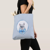 Blauer Bogen der Chinchilla 1. Tasche (Von Nahem)