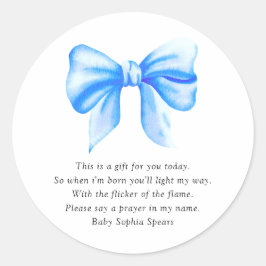 Blauer Bogen der Wasserfarbe - Gütesiegel für Gebe Runder Aufkleber