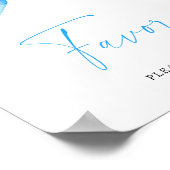 Blauer Bogen - Favoriten Poster (Ecke)