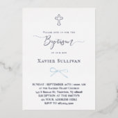 Blauer Bogen Folieneinladung (Vorderseite)