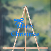 Blauer Bogen frohe Weihnachtsgeschenke einfache mo Acrylschild (Neutral)