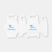 Blauer Bogen frohe Weihnachtsgeschenke einfache mo Geschenkschachtel (Ungefaltet)