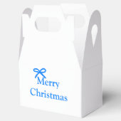 Blauer Bogen frohe Weihnachtsgeschenke einfache mo Geschenkschachtel (Geöffnet)