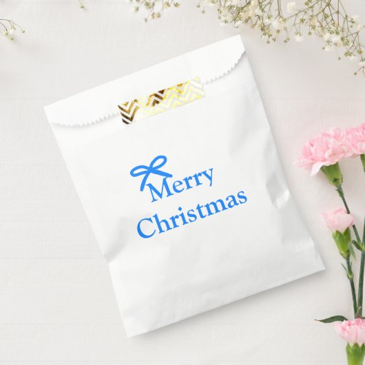 Blauer Bogen frohe Weihnachtsgeschenke einfache mo Geschenktütchen (Versiegelt)