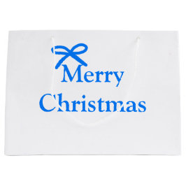 Blauer Bogen frohe Weihnachtsgeschenke einfache mo Große Geschenktüte