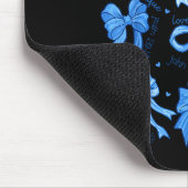 Blauer Bogen Gott sagt Ich bin ein christliches Mä Mousepad (Ecke)