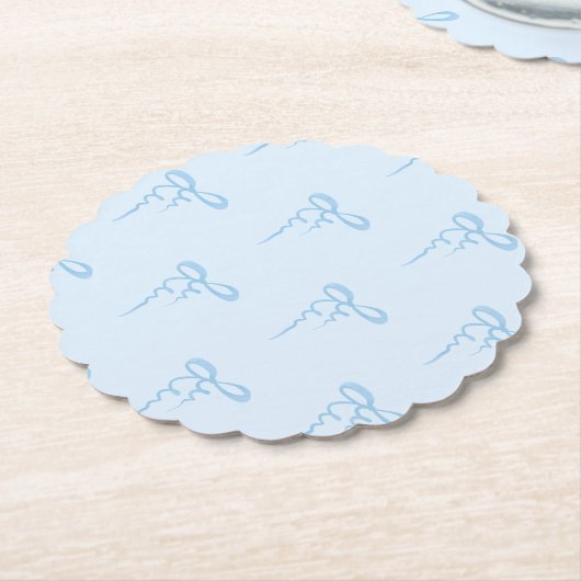 Blauer Bogen Kinderdusche Untersetzer (angewinkelt)