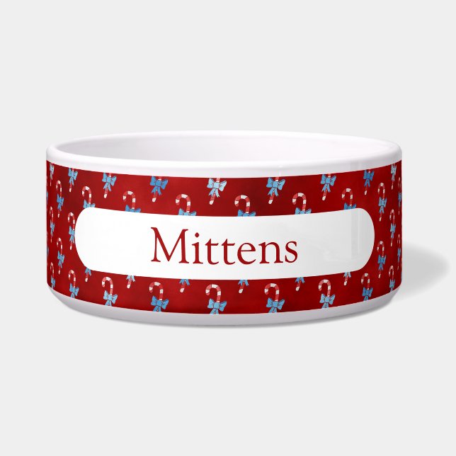 Blauer Bogen Lebkuchen Rot Weihnachten Feiertag Napf (Vorderseite)