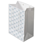 Blauer Bogen  Mittlere Geschenktüte (Vorderseite Schrägansicht)