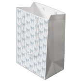 Blauer Bogen  Mittlere Geschenktüte (Rückseite Schrägansicht)