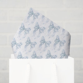 Blauer Bogen Seidenpapier