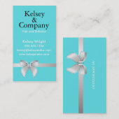 Blauer Bogen Visitenkarte (Vorne/Hinten)