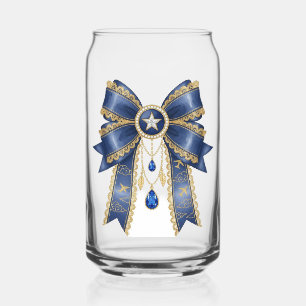 blauer Bogenstil Dosenglas
