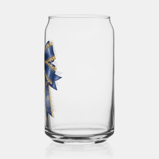 blauer Bogenstil Dosenglas (Links)