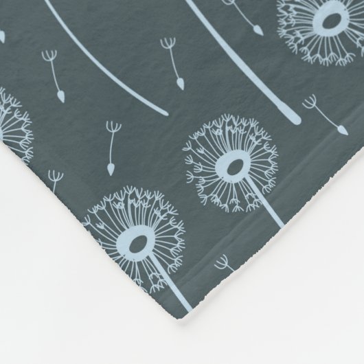 Blauer Böhmischer Leuchter Fleecedecke (Ecke)