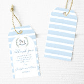 Blauer Boho Boho Boy Dusche Danke Geschenkanhänger