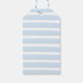 Blauer Boho Boho Boy Dusche Danke Geschenkanhänger (Rückseite)