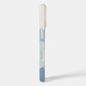 Blauer Boho Farbdurchsatz Botanische Monogramm Case-Mate iPhone Hülle (Rückseite / Rechts)