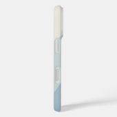 Blauer Boho Farbdurchsatz Monogram Case-Mate iPhone Hülle (Rückseite / Rechts)