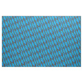 Blauer Boho Federn blau und grau Stoff (Fat Quarter (45,7 x 55,9 cm))