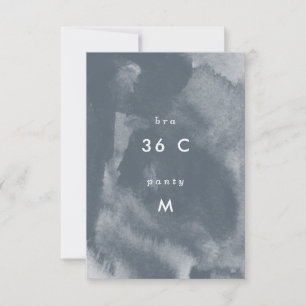 Blauer Boho Wasserfarbener Junggeselinnen-Abschied Save The Date