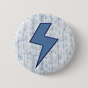 Blauer Bolzen Button