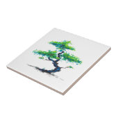 Blauer Bonsai Fliese (Seite)