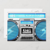 Blauer Boomkasten Postkarte (Vorne/Hinten)