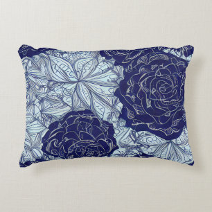 Blauer Botanics Akzent Pillow Dekokissen