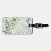 Blauer Botanisch Gepäckanhänger (Vorderseite horizontal)