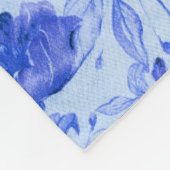 Blauer Botanischer Blumenkohl Fleecedecke (Ecke)