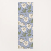 Blauer botanischer Cottage Yogamatte (Vorderseite)