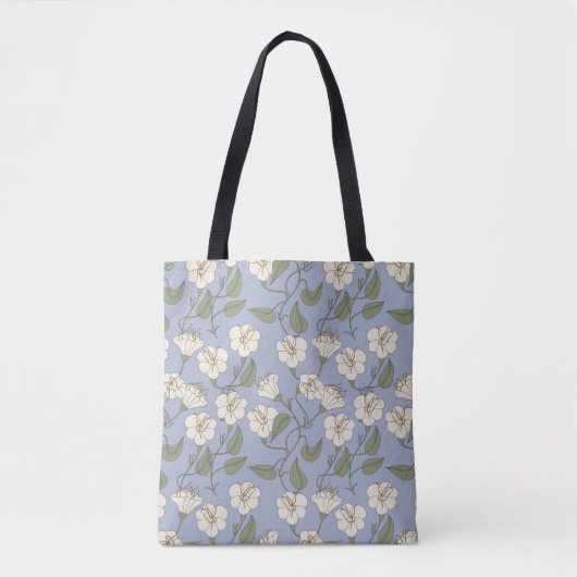 Blauer Botanischer Kern Blumenkäse Tasche (Vorderseite)