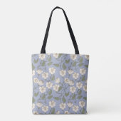 Blauer Botanischer Kern Blumenkäse Tasche (Rückseite)