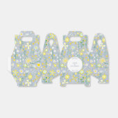 Blauer botanischer Wildblume Geschenkschachtel (Ungefaltet)