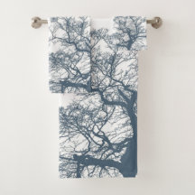 Blauer Bottom Trees Tropical Boho