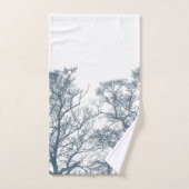 Blauer Bottom Trees Tropical Boho Badhandtuch Set (Handtuch)