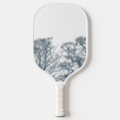 Blauer Bottom Trees Tropical Boho Pickleball Schläger (Vorderseite)