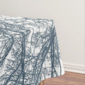 Blauer Bottom Trees Tropical Boho Tischdecke (Beispiel)