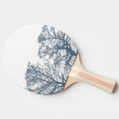 Blauer Bottom Trees Tropical Boho Tischtennis Schläger (Seitenansicht)