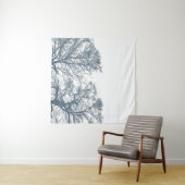 Blauer Bottom Trees Tropical Boho Wandteppich (Beispiel (Horizontal))