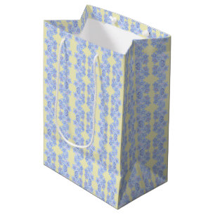 Blauer Bouquets Mittlere Geschenktüte