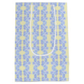 Blauer Bouquets Mittlere Geschenktüte (Rückseite)