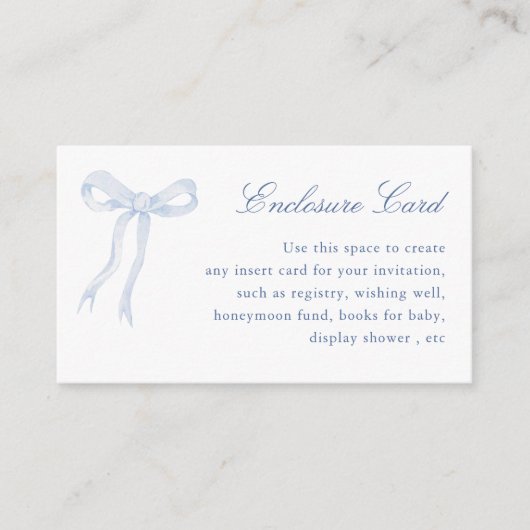Blauer Bow bindet das Brautparty des Knotens nach Begleitkarte (Vorderseite)